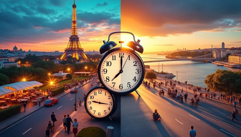 Découvrez tout ce que vous devez savoir sur le décalage horaire entre la France et le Portugal. Notre guide complet vous aide à planifier vos voyages, à comprendre l'impact des fuseaux horaires et à optimiser vos communications avec le pays voisin. Informez-vous sur les horaires, les conseils pratiques et les astuces pour ne jamais rater un rendez-vous.