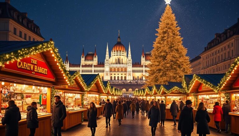 Découvrez les incontournables du Marché de Noël à Budapest, un véritable havre de festivités, de délices culinaires et d'artisanat local. Plongez dans l'ambiance magique des fêtes avec des illuminations féériques, des traditionnelles spécialités hongroises et des souvenirs uniques. Ne manquez pas cette expérience chaleureuse au cœur de la capitale hongroise.