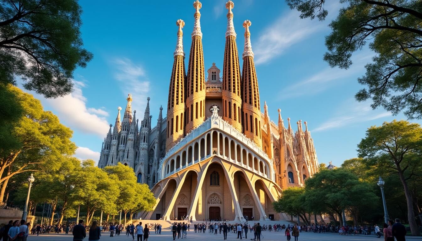 Découvrez tout ce qu'il faut savoir sur la Sagrada Familia à Barcelone : son histoire fascinante, son architecture unique, et les meilleures façons de la visiter. Plongez dans l'univers de cet emblématique chef-d'œuvre de Gaudí.