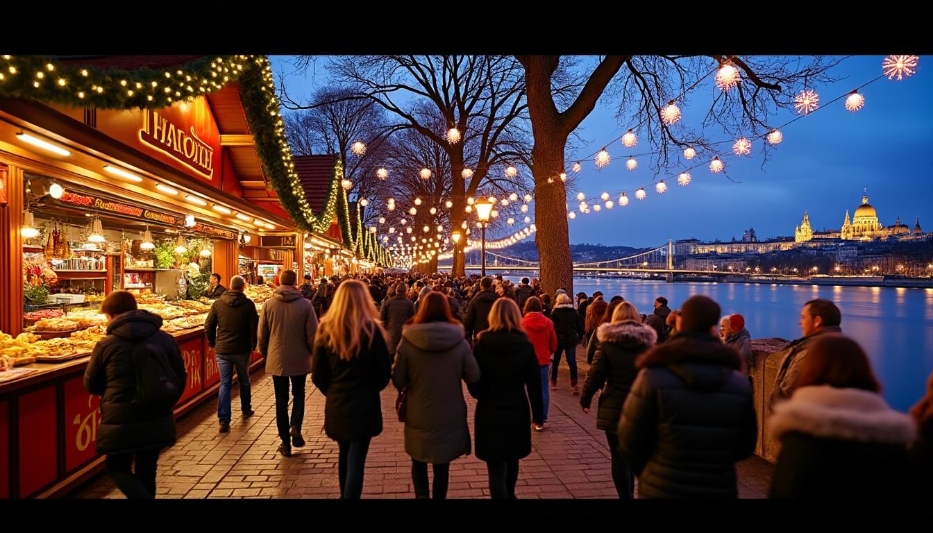 Découvrez le charme enchanteur du Marché de Noël à Budapest. Plongez dans la magie des fêtes avec notre guide des incontournables à visiter : chalets artisanaux, délices culinaires, et animations festives. Ne manquez pas cette expérience féerique au cœur de la capitale hongroise.