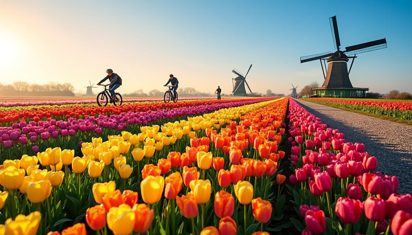 Découvrez les meilleurs endroits pour admirer les champs de tulipes aux Pays-Bas et apprenez à quelle période de l'année vous devez planifier votre visite pour profiter de ce spectacle coloré. Explorez les paysages enchanteurs et laissez-vous séduire par la beauté des tulipes en pleine floraison.