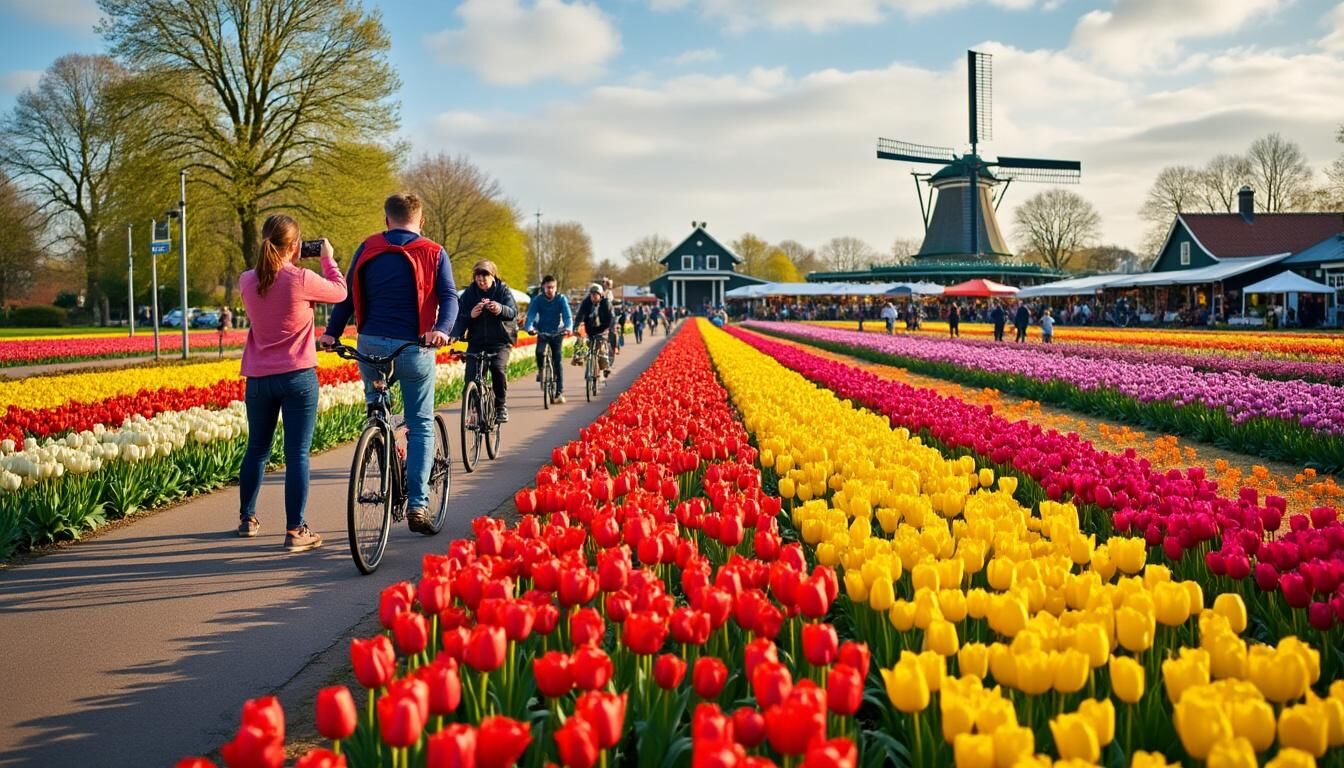 Découvrez les meilleurs lieux pour admirer les champs de tulipes aux Pays-Bas et obtenez des conseils sur la période idéale pour profiter de ce spectacle coloré. Préparez votre voyage et plongez dans l'univers époustouflant des tulipes hollandaises!