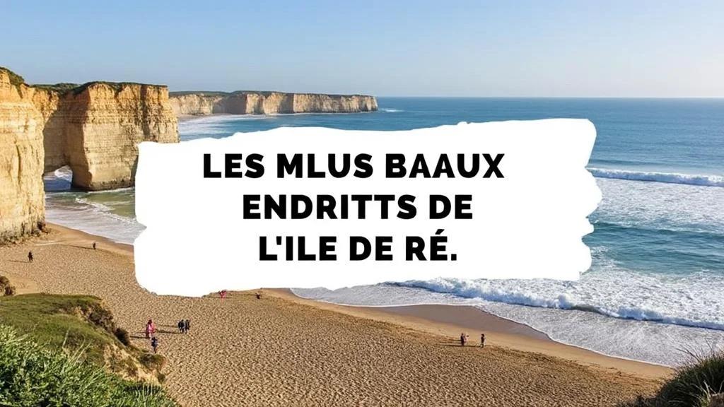 Image illustrant les plus beaux endroits de l'ile de ré